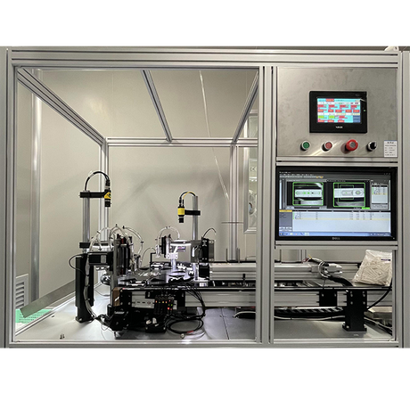 Máquina automática de corte e montagem de folha de fluxo lateral